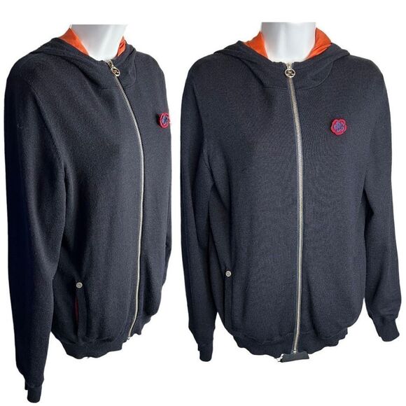 J. Lindeberg Sweater Women's Medium Long Sleeve 100% Wool Hoodie Sweater - Picture 1 of 13